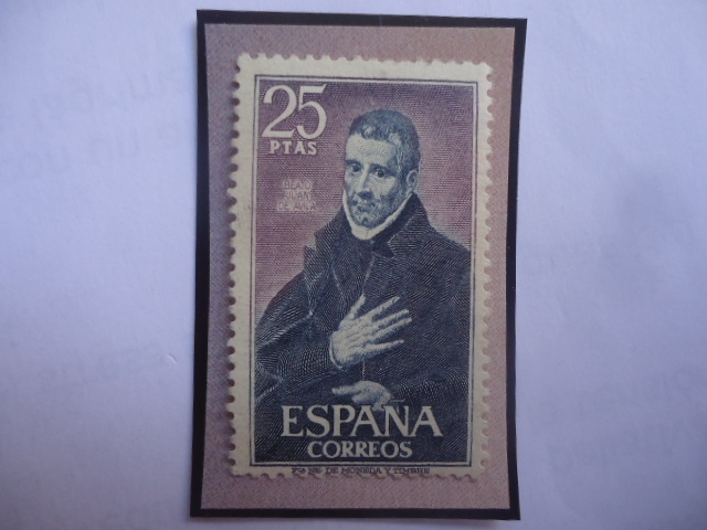 Ed:Es 1961 - Beato Juan de Ávila Gijón (150000-1569)-Retrato del pintor Greco -Museo greco en Toledo