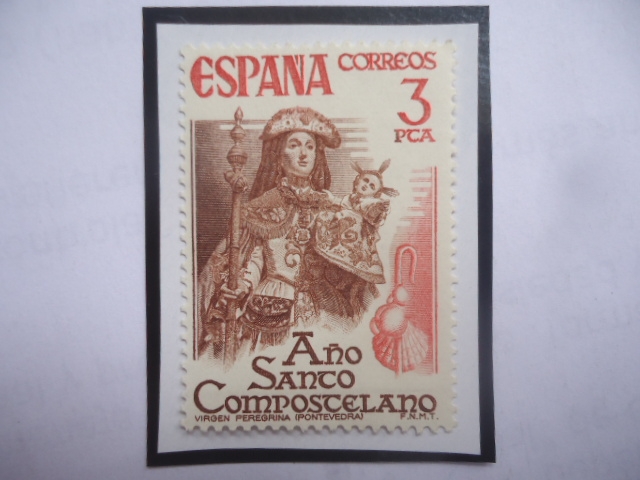 Ed:Es 2306- Virgen Peregrina - Año Santo Composcelano - Virgen de la Provinvia de Pontevedra.