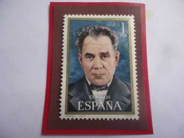 Ed:Es 2034- Amadeo Vives (1871-1932) Compositor Español - Serie: Personajes Famosos 1971.Roig