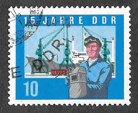 724 - XV Aniversario de la República Democrática Alemana (DDR)