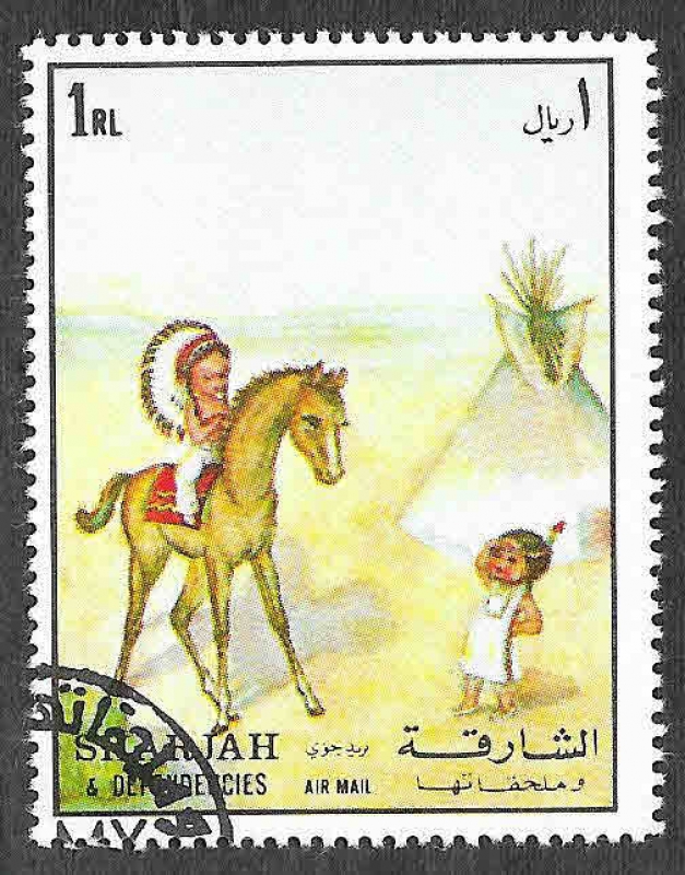 Mi1225A - Niños de Diferentes Naciones (SHARJAH)