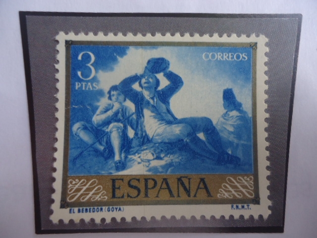 Ed:Es 1219 - El Bebdor - Oleo del Español Francisco José de Goya y Lucientes (1746-1828)