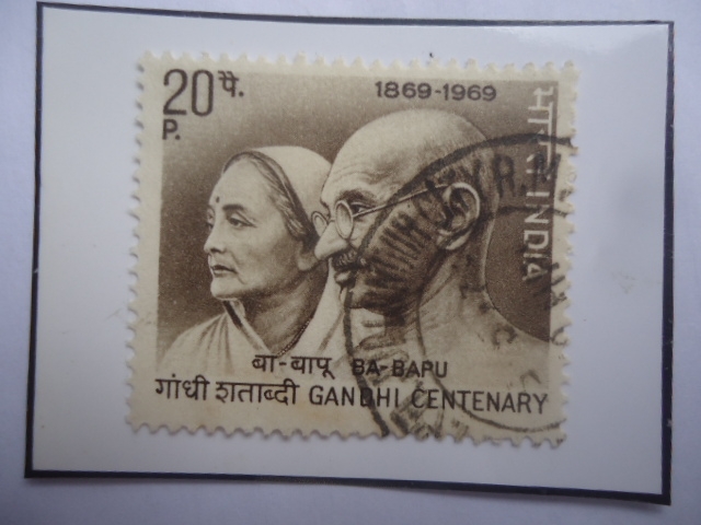 Mahama Gandhi (1869-1948) y Katurba Gandhi (1883-1944)-1 Cent. de su nacimiento (1869-1969)