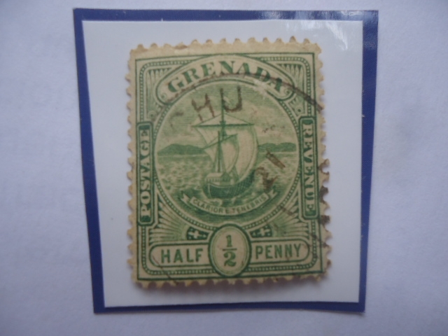 Ediciones de 1906 al 1911 - Serie: Sellos de la Colonia - Half penny, año 1906.