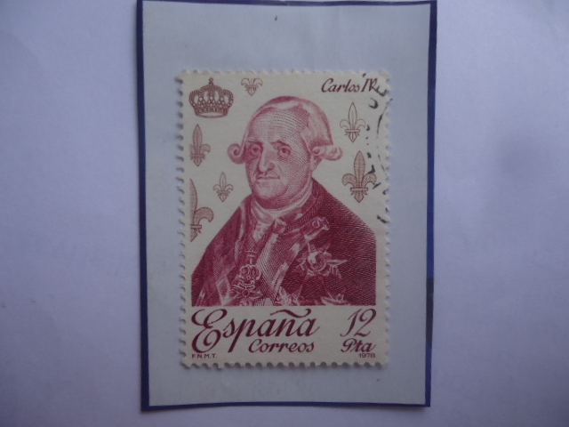 Ed.Es 2500 -Carlo IV de España (1748-1819)- Serie: Reyes y Reinas de la Casa de Borbón.  