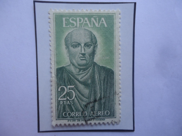 Ed:Es 1707- Lucius Annaeus Seneca ($.aC-65 d.C) Filosofo Romano-Tutor del Emperador Nerón.