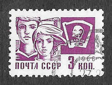 3259 - Chico-Chica y Bandera de Lenin