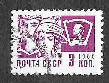 3259 - Chico-Chica y Bandera de Lenin