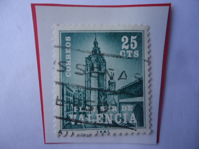 Ed:Es-Val. 4 - Plan Sur de Valencia-El Micalet, Torre Campanario de la Catedral de Valencia - Serie: