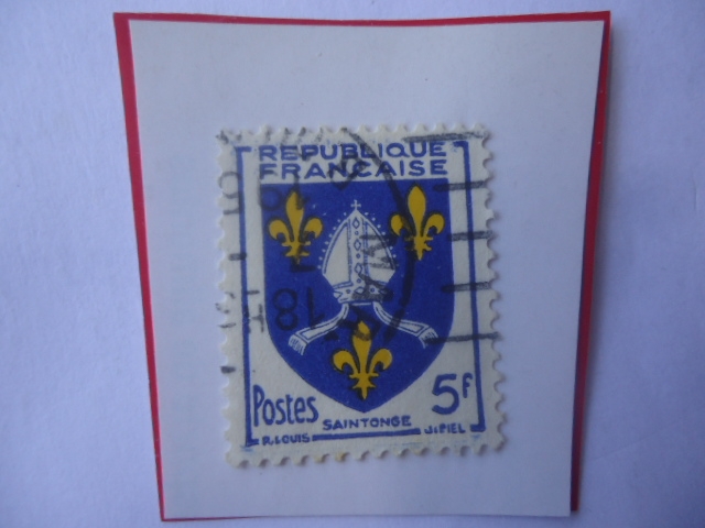 Saintonge - Condado Histórico Francés - Escudo de Armas Provinciales.