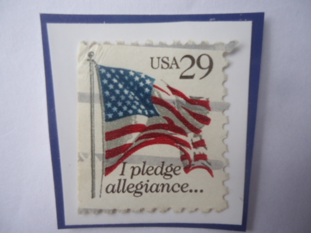 Bandera de USA - I Pledge allegiance -Prometo lealtad- Serie:1991-1994