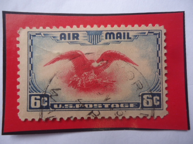 Bald Eagle with Coat of Armas- Serie: Airmail 1938