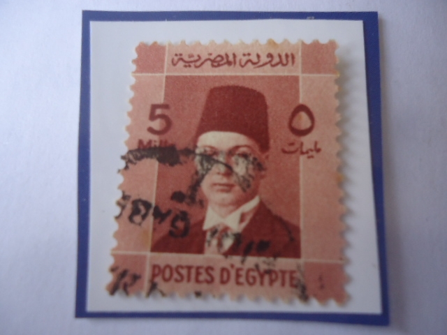 King Farouk de Egipto y de Sudan (1920-1965) - Serie: Realeza Egipcia.