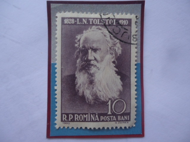 Leo Nikolayevich Tolstoy (1828-1910)- Novelista Ruso - Serie: Aniversario Cultural- 1960.