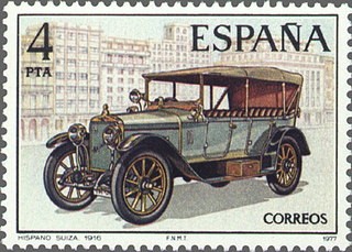 ESPAÑA 1977 2410 Sello Nuevo Automoviles Antiguos Españoles Hispano Suiza