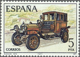 ESPAÑA 1977 2411 Sello Nuevo Automoviles Antiguos Españoles Elizalde