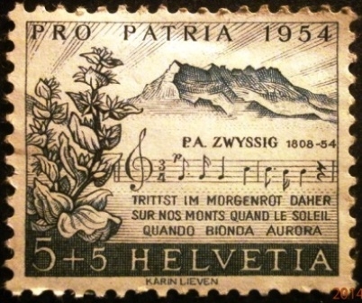 Pro-patria. Swiss Psalm of the composer Zwyssig
