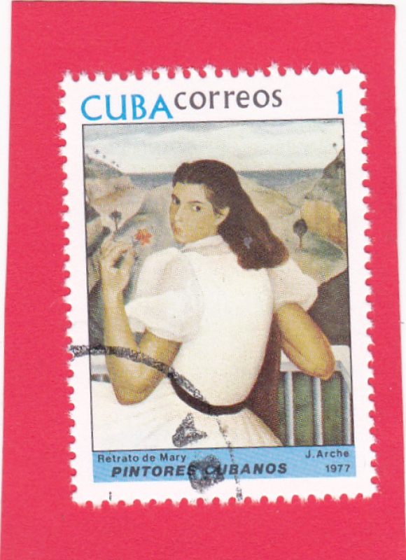 PINTORES CUBANOS-retrato de Mary
