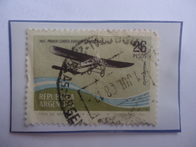 Primer Correo Aéreo Internacional, 1917 - 50° Aniversario del Primer Correo Aéreo Internacional (191