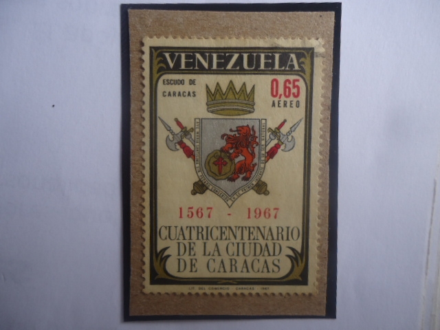 Cuatricentenario de la Ciudad de Caracas (1567-1967)- Escudo de Armas.