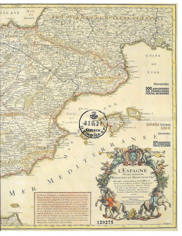 Edif 5483 - PD 300 Aniversario del Primer Mapa Postal de España