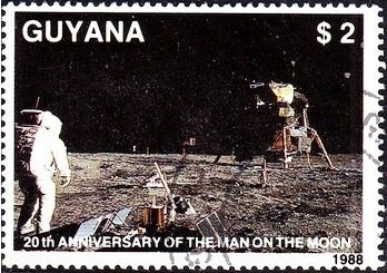 20 aniversario del primer hombre en la luna, Astronauta en la luna