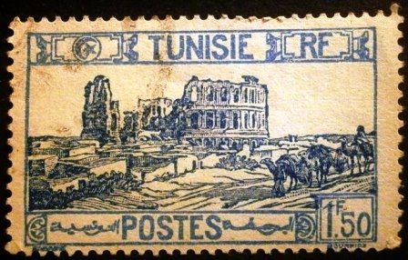 Túnez Francés. Anfiteatro Romano de “El Jem” 