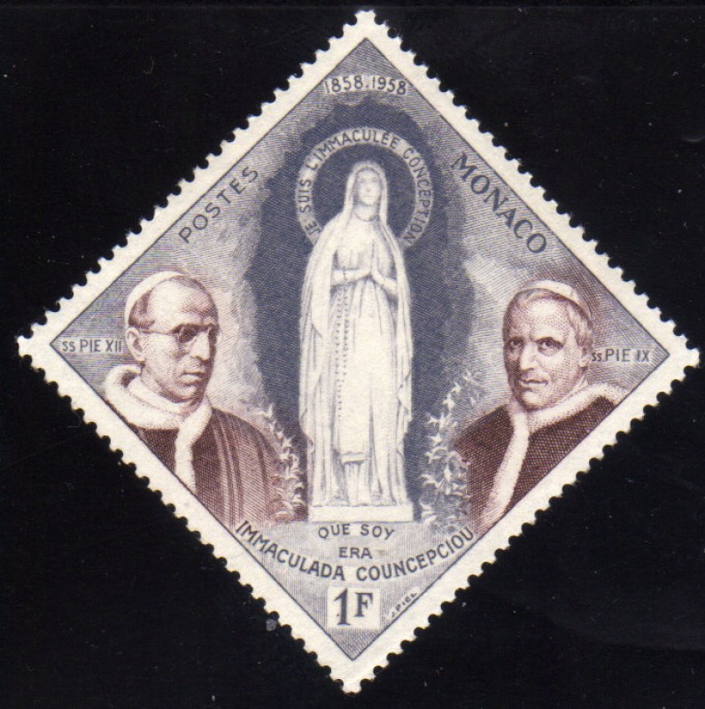 Centenario aparicion de la Virgen de Lourdes-1958
