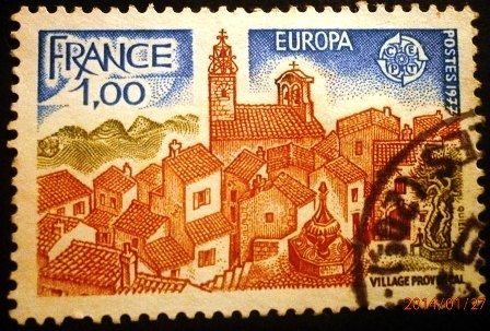 Paisaje. Europa. Pueblo Provenzal 