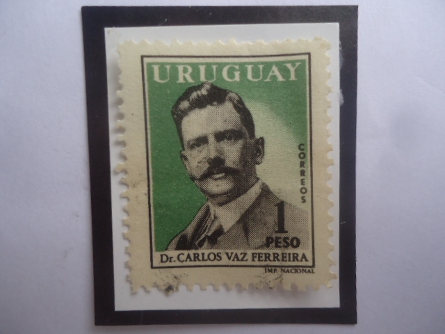 Dr. Carlos José Vaz Ferreira (1872-1958) Abogado Filosofo, Rector, Autor.