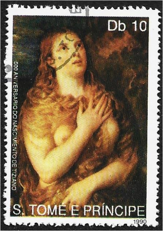 Pintores 1990, María Magdalena - Tizian