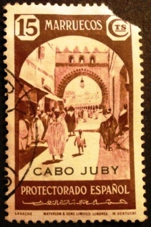 Cabo Juby. Sellos de Marruecos Español 1937-1948. Sobreimpresos.