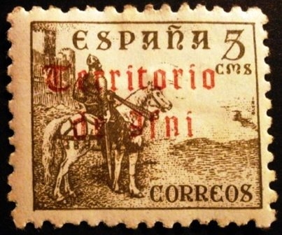 IFNI. Sellos de España de 1940  Habilitados 