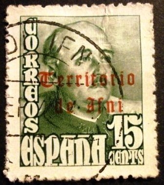 IFNI. Sellos de España de 1948.  Habilitados 