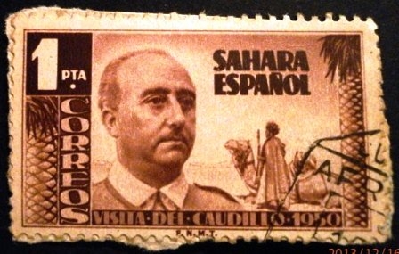 Sahara español. Visita del general Franco