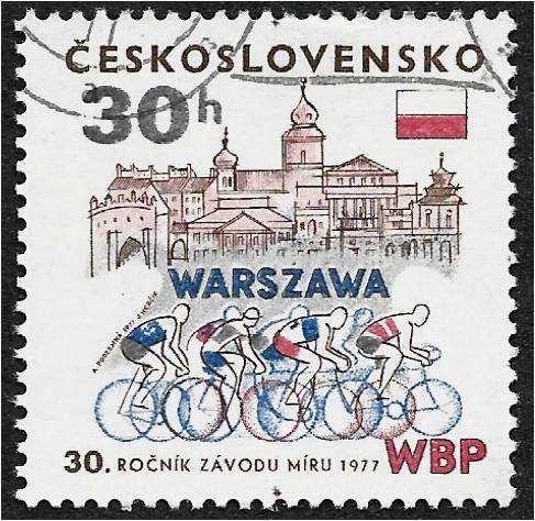 30th Intl. Carrera de bicicletas por la paz Varsovia-Berlín-Praga, Ciclistas en Varsovia