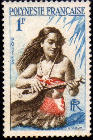 Polinesia - Joueuse de guitare