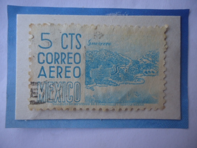 Guerrero (Estado) - Acapulco - Bahía- Costa Pacifica-Sello de 5 Cts. Año 1951