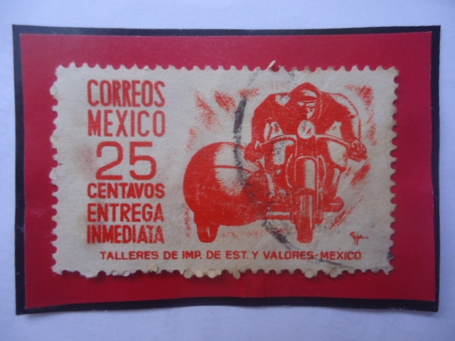 Correo de Mexico - Entrega Inmediata . Sello de 25 Ctvos .Año 1950