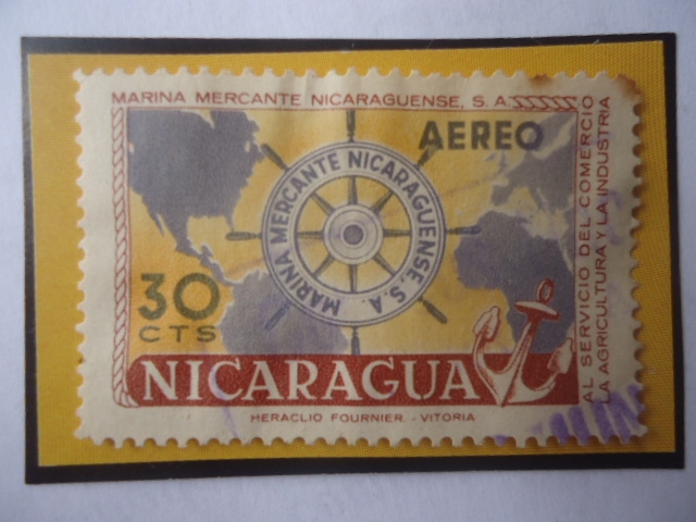 Marina Mercante Nicaraguanse, S.A. Emblema.
