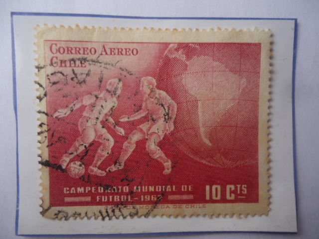 Campeonato Mundial de Fútbol 1962 - Sello de 10 Ctvs.