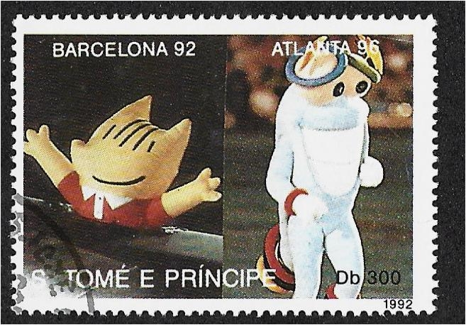 Juegos Olímpicos de Verano 1992 - Barcelona (Medallas), Mascotas de Barcelona y Atlanta