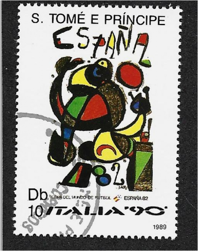 Campeonato Mundial de Fútbol de 1990, Italia. Diseño abstracto, 1982