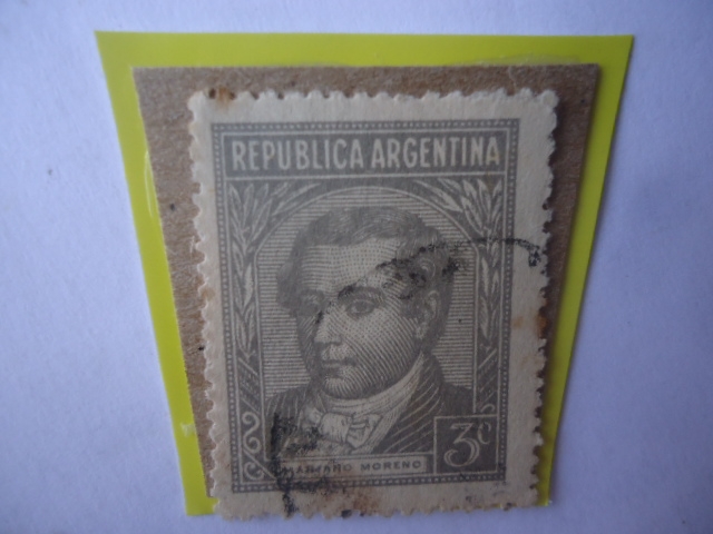 Mariano Moreno (1778-1811)-Abogado, Ideologo e impulsor de la Revolución de Mayo de 1810.