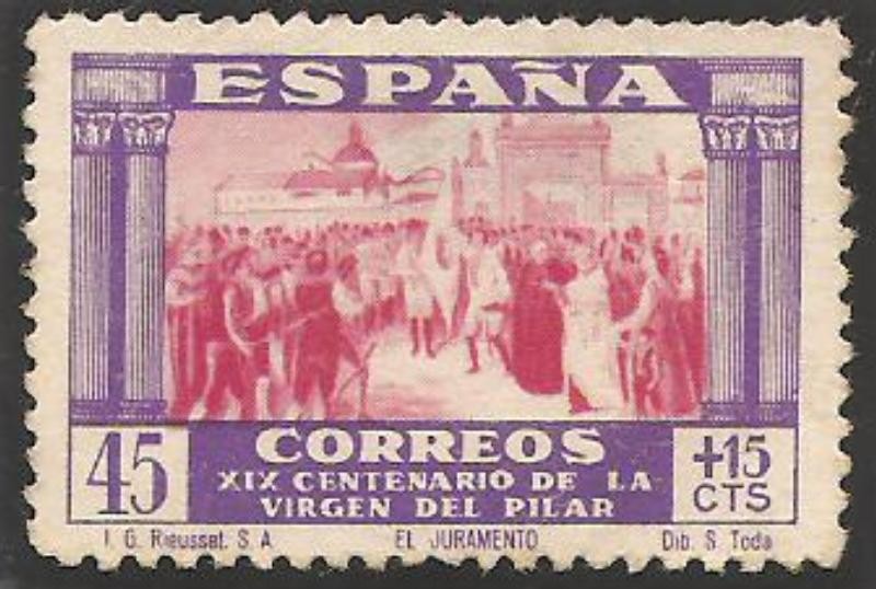 XIX centenario de la venida de la virgen del pilar a zaragoza