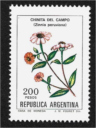 Flores. Chinita del campo (Zinnia peruviana)