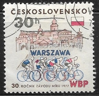 Ciclistas en Varsovia