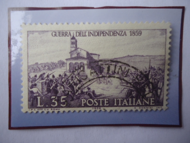 Centenario de la 2da. guerra de Independencia (1859-1959)-Franco-Austriaca-Soldados de Garibaldi..