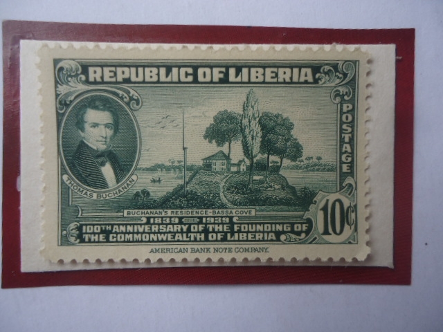 Thomas Buchanan (1808-1841)-100 Aniversario de la Fundación de la Mancuminidad de Liberia (1839-1939