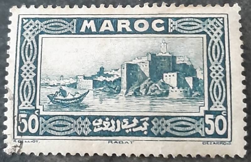 MARRUECOS FRANCÉS 1933. kasbah Oudaïas, de Rabat